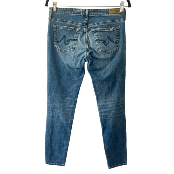 Ag ‘The Stilt’ Cigarette Distressed Medium Wash Jean - Picture 2 of 7